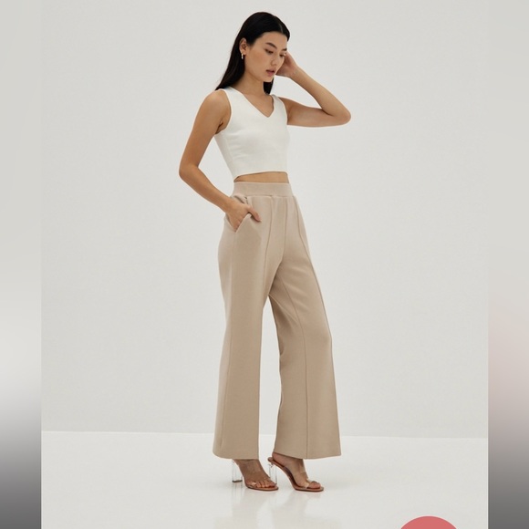 Love Bonito flare pants in ‘sand’ - Picture 3 of 6